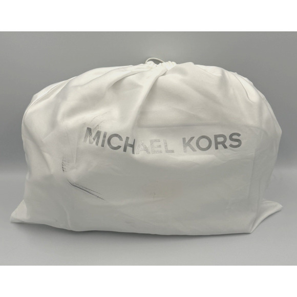 Michael Kors Sylvia Large Double Zip Crossbody Optic White Leather New With Tags - Picture 11 of 11